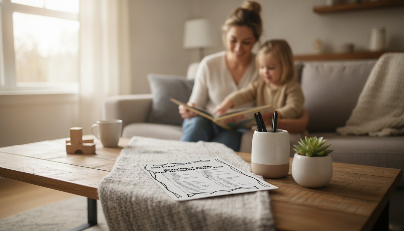 15 Quick Parenting Stress Resets + Printable Checklist