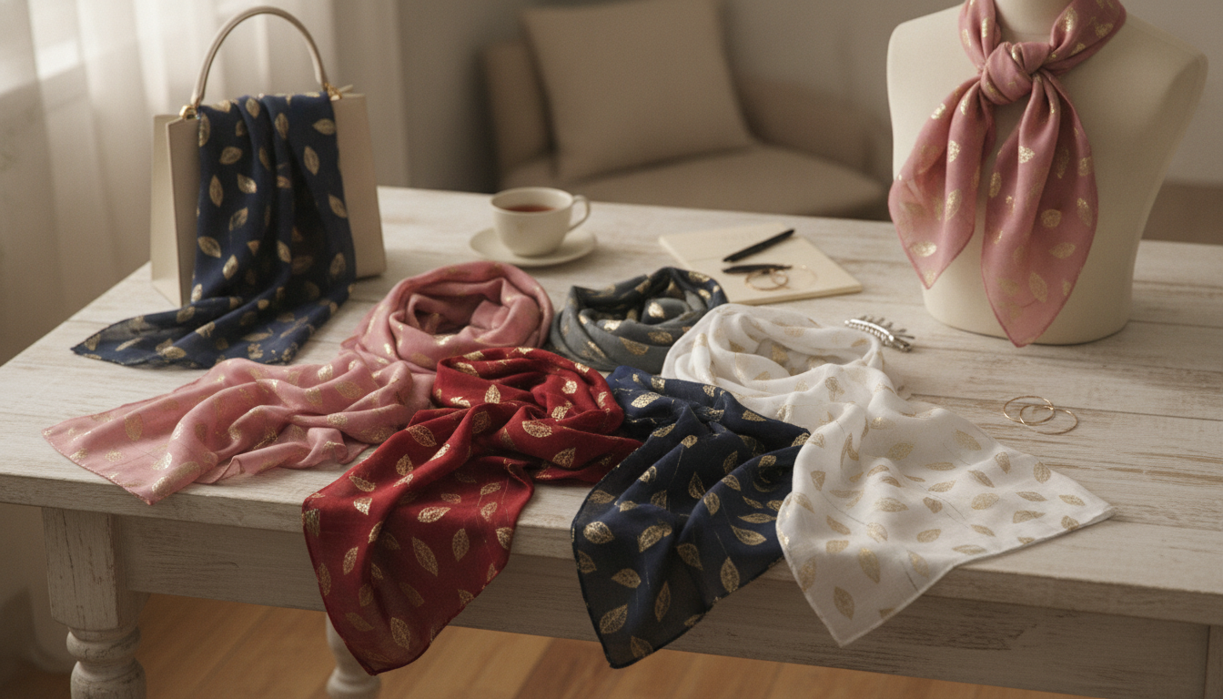 Gold Glitter Scarf Styling Tips for Parties & Everyday