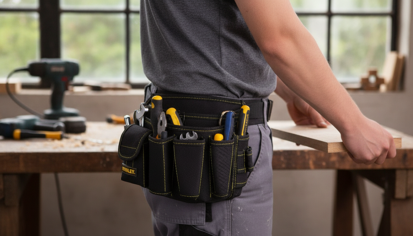 Reinforced Waist Tool Bag for Quick, Hands-Free Jobs