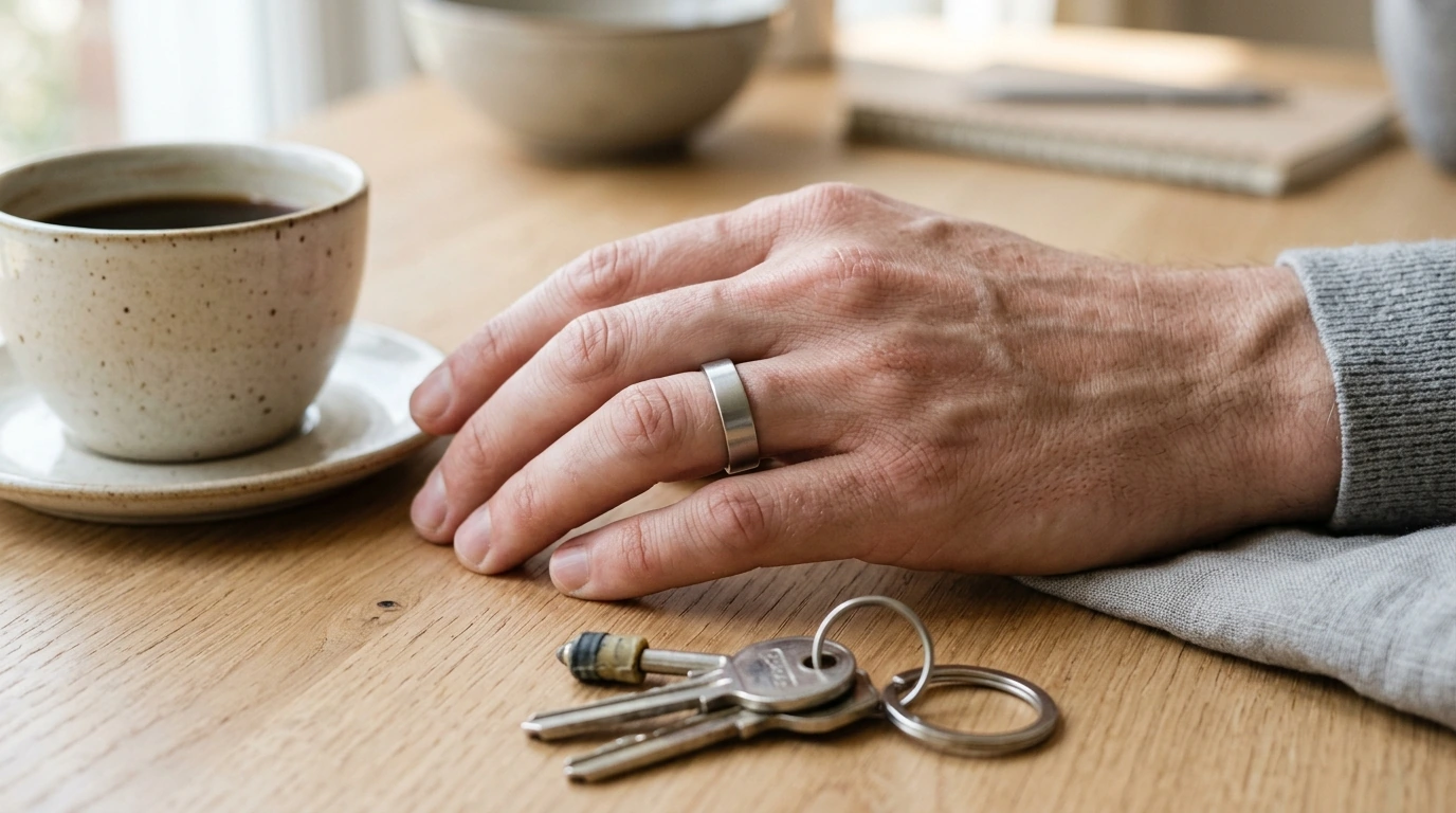 Minimalist Stainless Steel Angel Number Ring (Unisex)